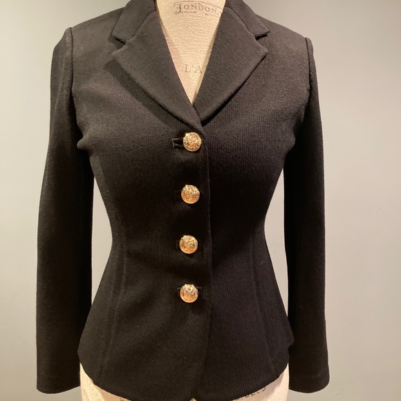 St. John Jackets & Blazers - EUC St. John Basics black knit jacket size 2